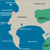 Map of tourist atrractions in Cape Town