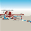 Map to The Commodore Hotel